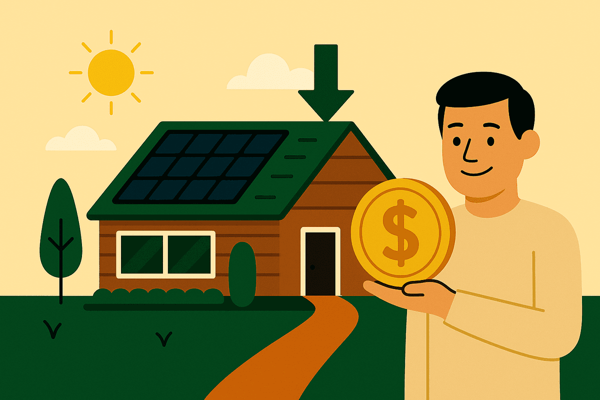 Homeowner investing in solar equity