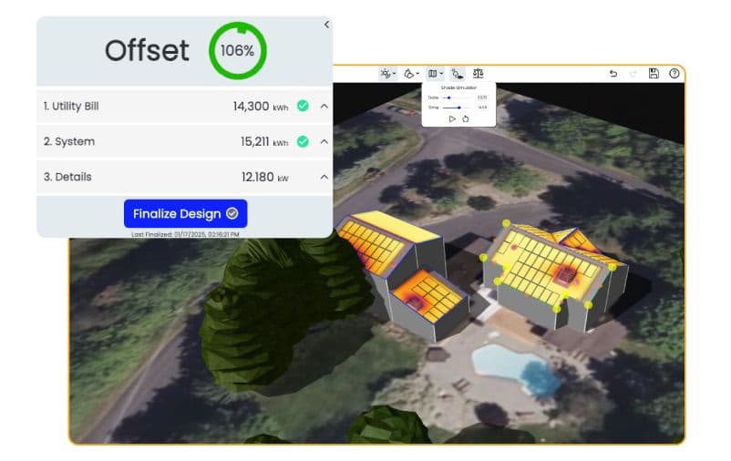 Custom solar system design